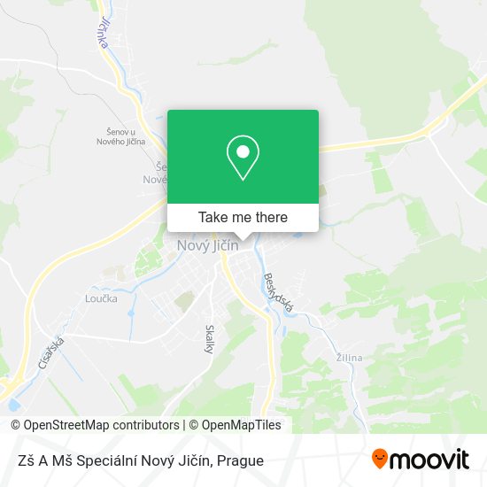Zš A Mš Speciální Nový Jičín map