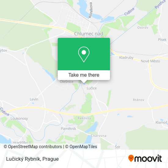 Lučický Rybník map