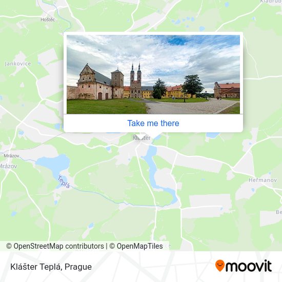 Klášter Teplá map