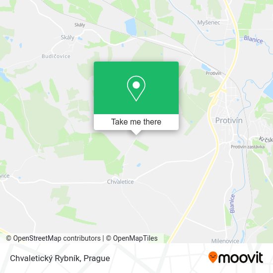 Chvaletický Rybník map