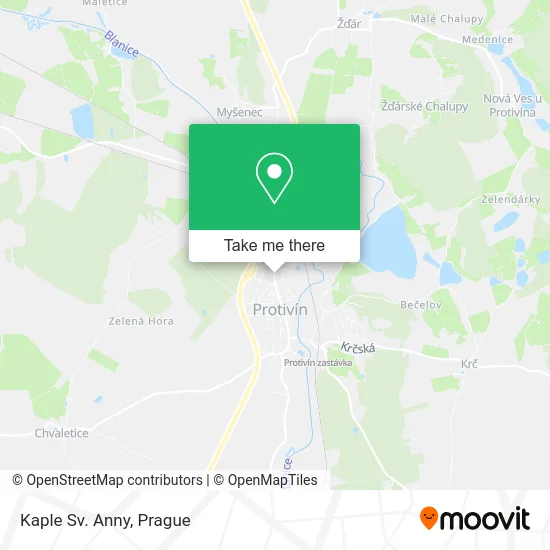 Карта Kaple Sv. Anny