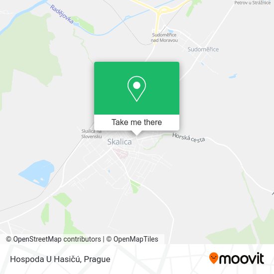 Hospoda U Hasičú map