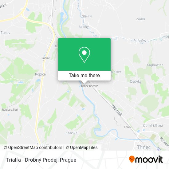 Trialfa - Drobný Prodej map