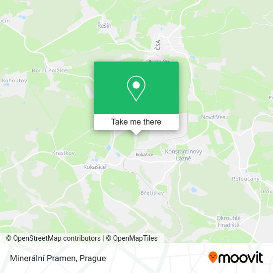 Minerální Pramen map