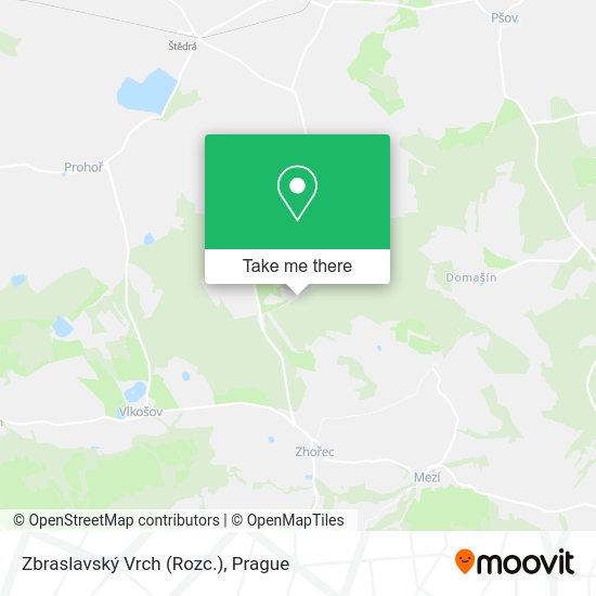 Zbraslavský Vrch (Rozc.) map