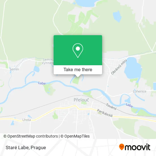 Карта Staré Labe