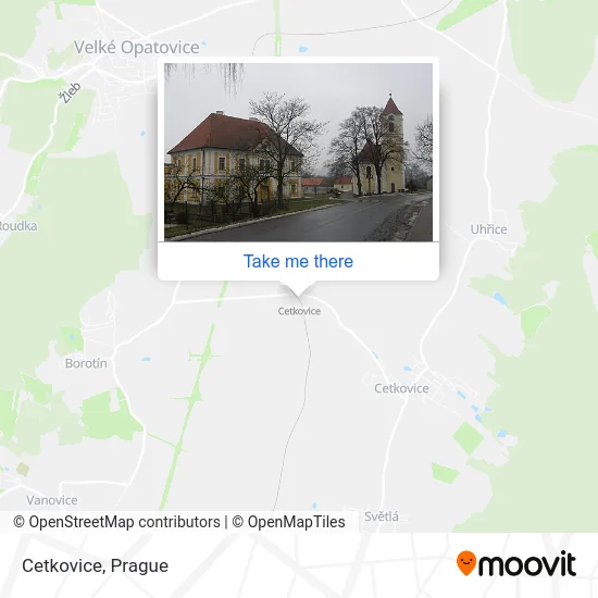Карта Cetkovice