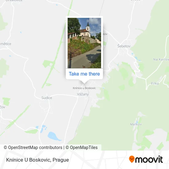 Карта Knínice U Boskovic