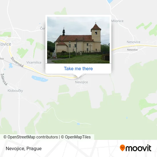 Карта Nevojice
