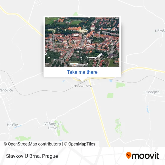 Карта Slavkov U Brna