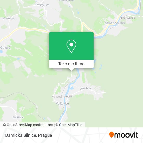 Карта Damická Silnice