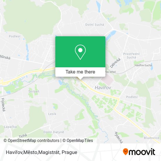 Havířov,Město,Magistrát map