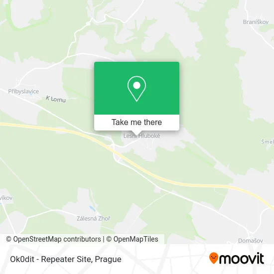Карта Ok0dit - Repeater Site