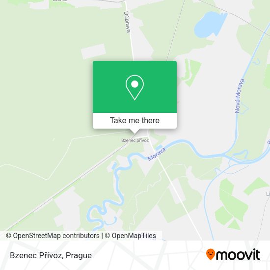 Bzenec Přívoz map