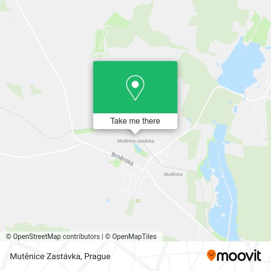 Карта Mutěnice Zastávka