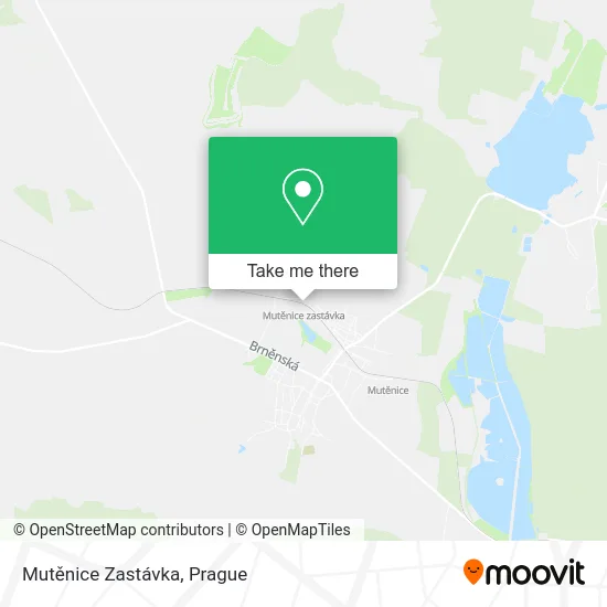 Карта Mutěnice Zastávka