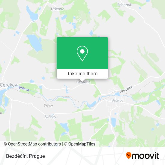 Bezděčín map