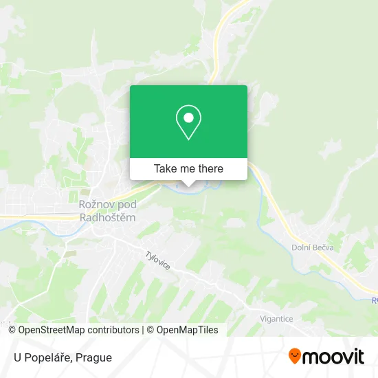 Карта U Popeláře