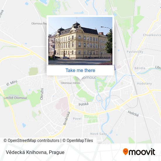 Vědecká Knihovna map
