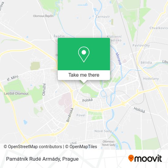 Památník Rudé Armády map