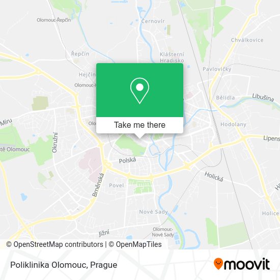 Карта Poliklinika Olomouc