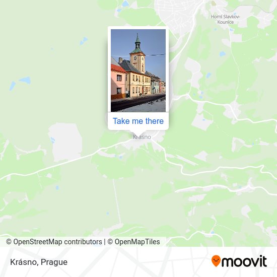 Krásno map