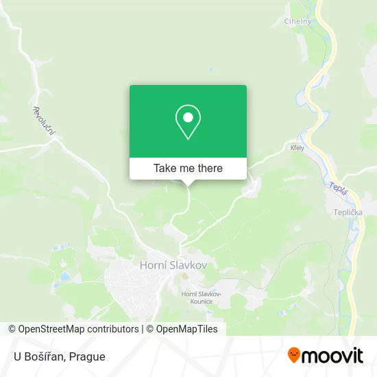 Карта U Bošířan