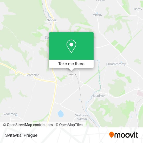 Карта Svitávka