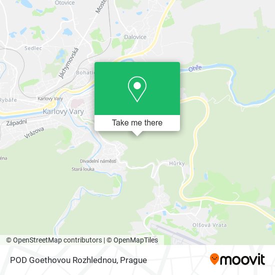 POD Goethovou Rozhlednou map