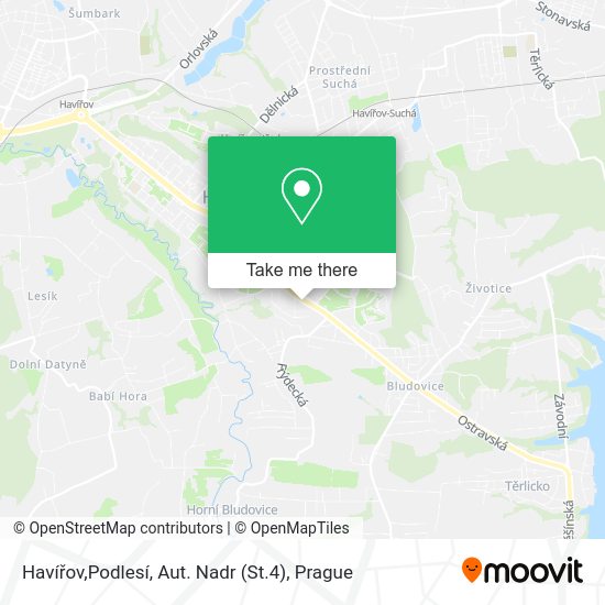 Havířov,Podlesí, Aut. Nadr (St.4) map