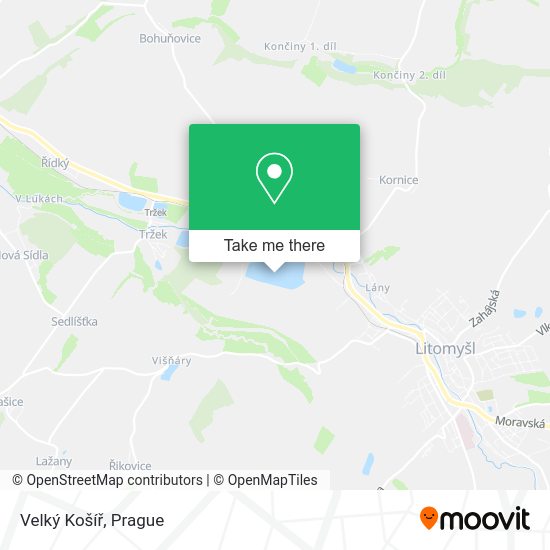 Velký Košíř map