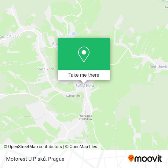 Карта Motorest U Pišků