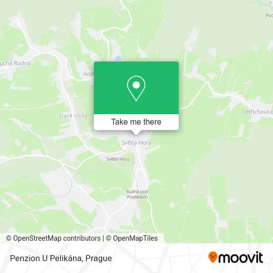 Карта Penzion U Pelikána