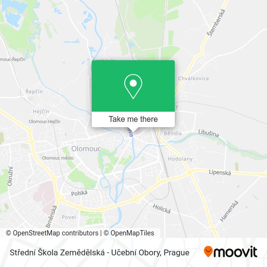 Střední Škola Zemědělská - Učební Obory map