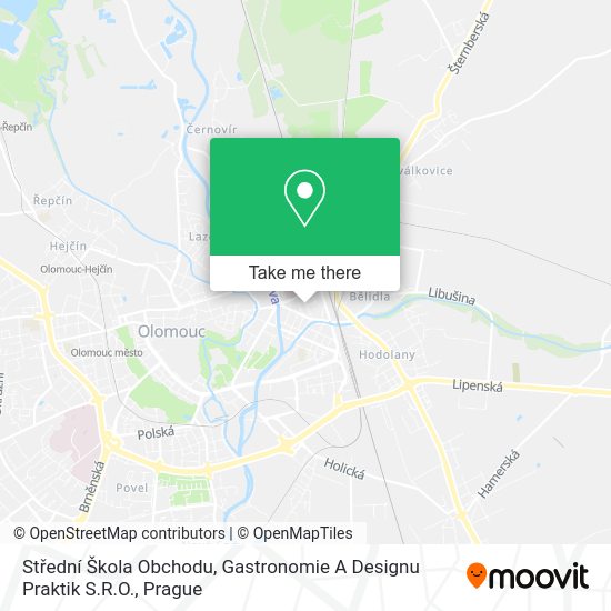Střední Škola Obchodu, Gastronomie A Designu Praktik S.R.O. map