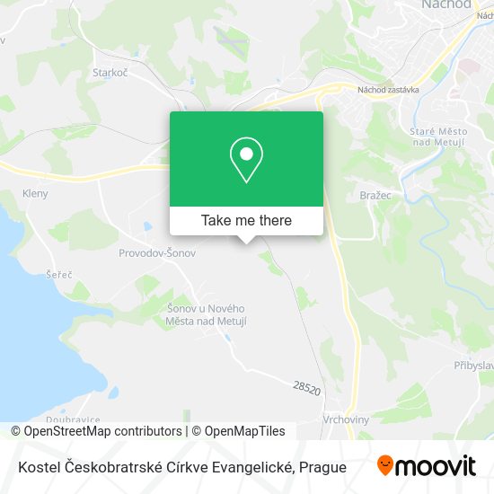 Kostel Českobratrské Církve Evangelické map