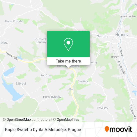 Kaple Svatého Cyrila A Metoděje map