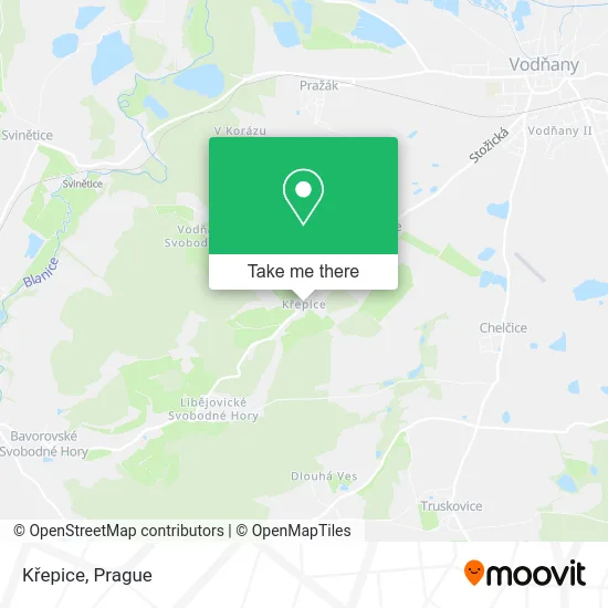 Křepice map
