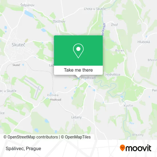 Карта Spálivec