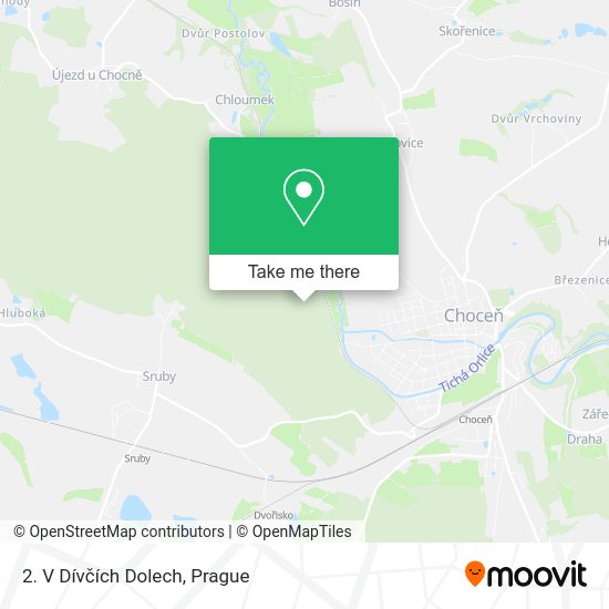 2. V Dívčích Dolech map