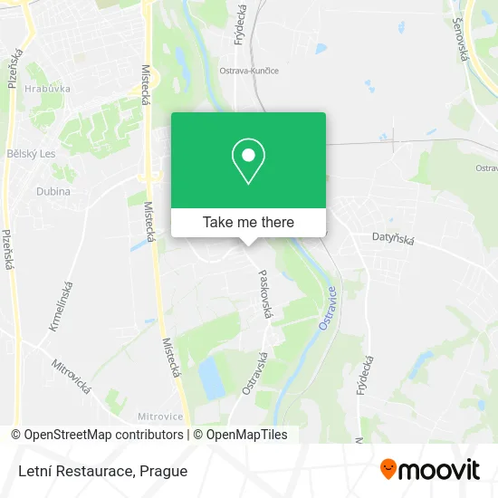 Letní Restaurace map