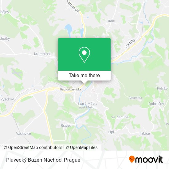 Plavecký Bazén Náchod map