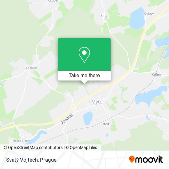 Svatý Vojtěch map