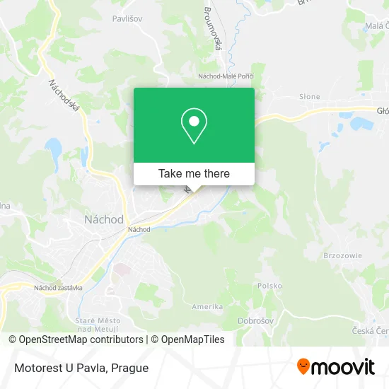 Карта Motorest U Pavla