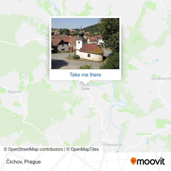Карта Číchov
