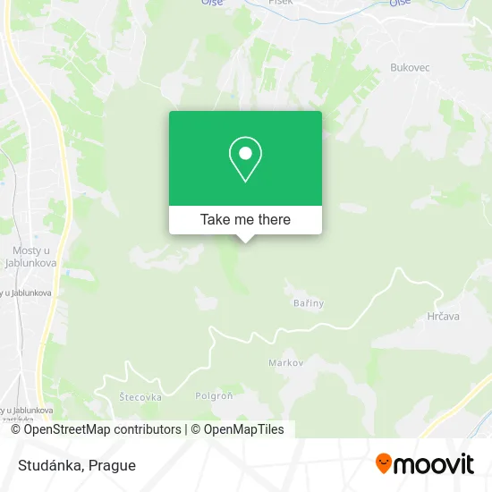 Карта Studánka