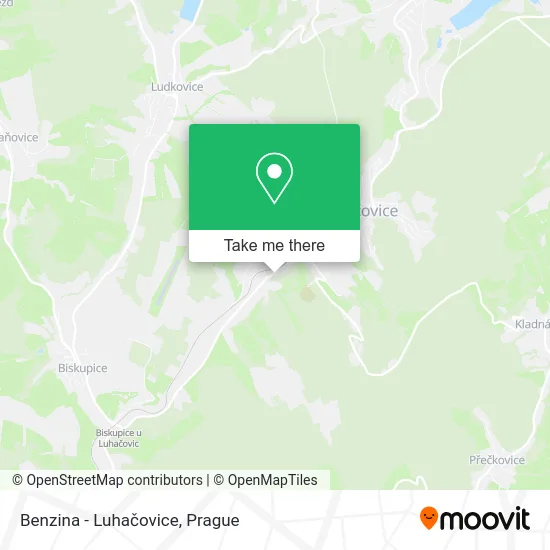 Карта Benzina - Luhačovice