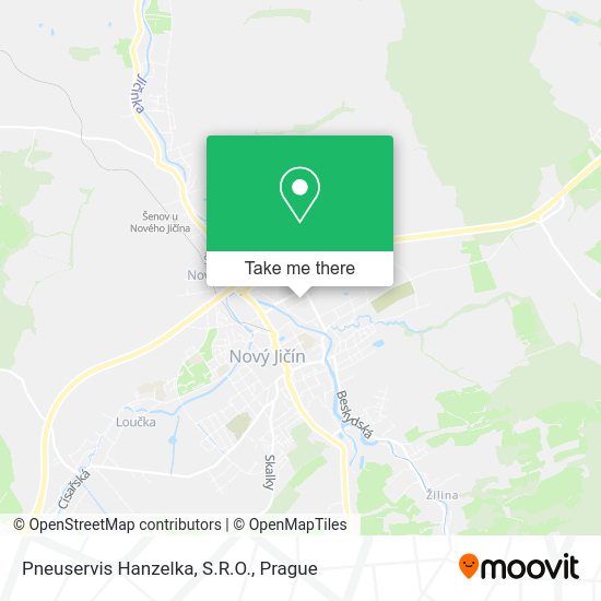 Pneuservis Hanzelka, S.R.O. map