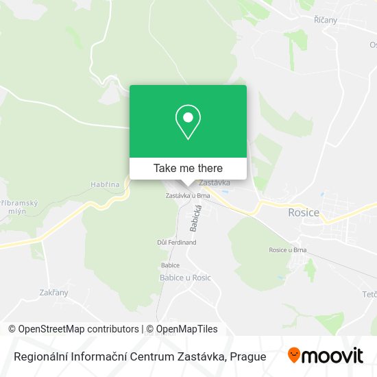 Regionální Informační Centrum Zastávka map