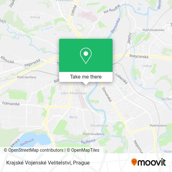 Krajské Vojenské Velitelství map